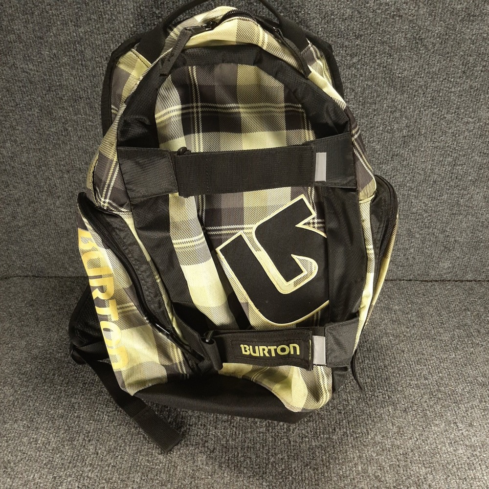 Burton Backpack Plaid Green Black RN 87380 OS Unisex Skate Laptop Bag